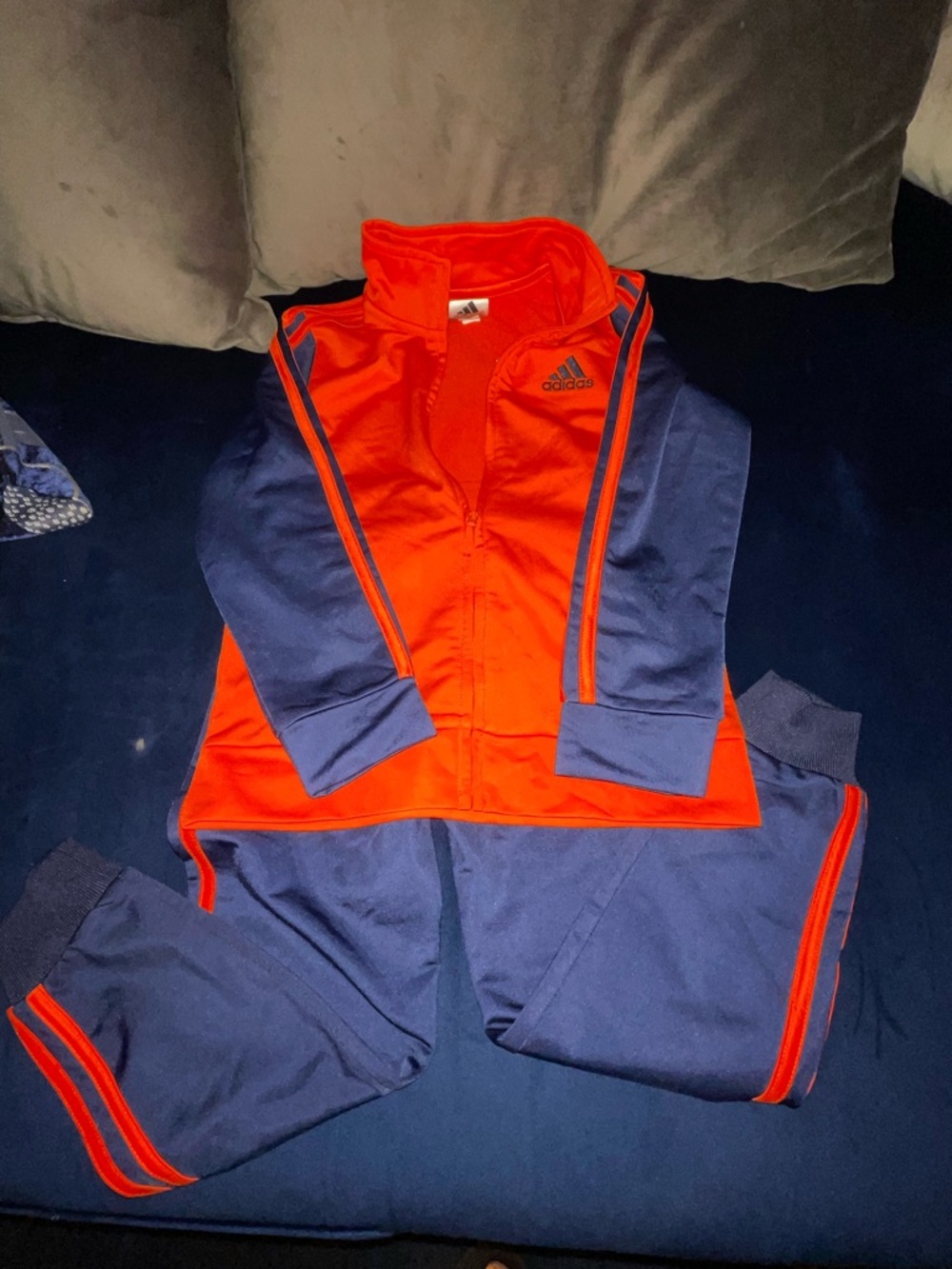 adidas Bright Orange Zip Jacket